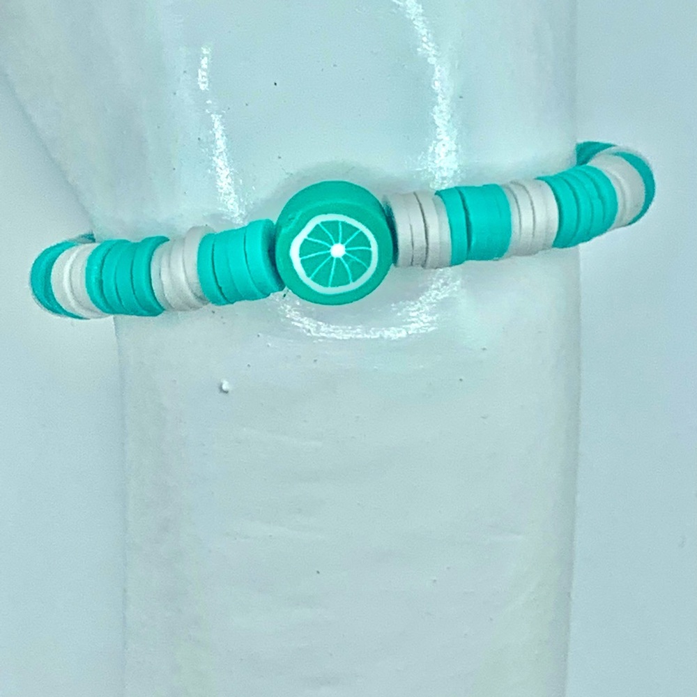Clay bead bracelet “Turquoise Times”